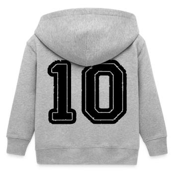 10 - Kinder Organic Kapuzenjacke Mini Cultivator von Stanley/Stella - Grau meliert - Hinten