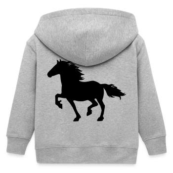 Friese - Kids Organic Zip-up Hoodie by Stanley/Stella - heather grey - Back