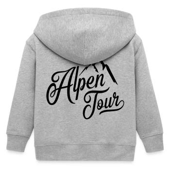 alpen tour - Kinder Organic Kapuzenjacke Mini Cultivator von Stanley/Stella - Grau meliert - Hinten