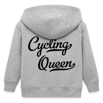 Reine du cyclisme - Veste à capuche enfant bio Stanley/Stella - gris chiné - Dos