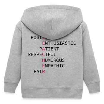 Enseignant - Veste à capuche enfant bio Stanley/Stella - gris chiné - Dos