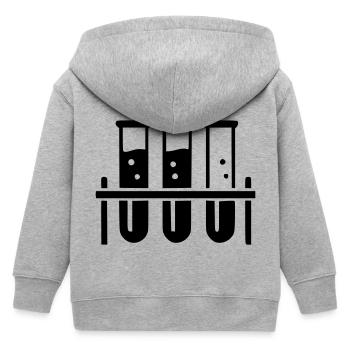 Tube à essai - Veste à capuche enfant bio Stanley/Stella - gris chiné - Dos