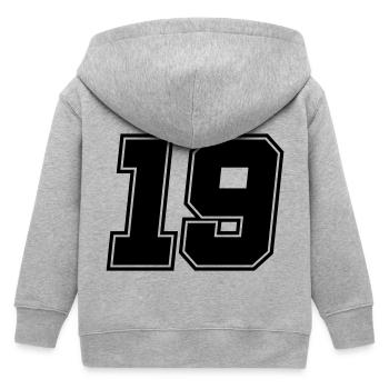 19 - Kinder Organic Kapuzenjacke Mini Cultivator von Stanley/Stella - Grau meliert - Hinten