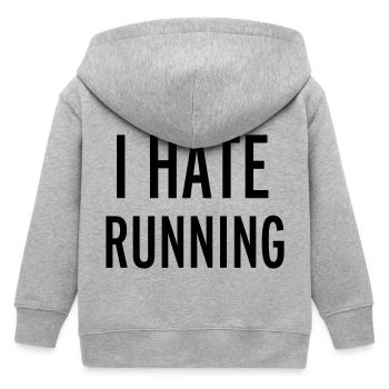 Hate Running - Kinder Organic Kapuzenjacke Mini Cultivator von Stanley/Stella - Grau meliert - Hinten