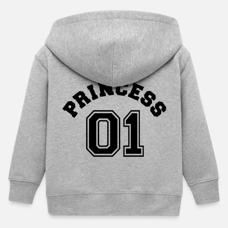 Princess 01 - Veste à capuche enfant bio Stanley/Stella - gris chiné