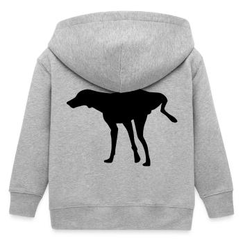 Stehpinkler - Kinder Organic Kapuzenjacke Mini Cultivator von Stanley/Stella - Grau meliert - Hinten