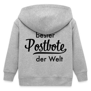 Bester Postbote - Kinder Organic Kapuzenjacke Mini Cultivator von Stanley/Stella - Grau meliert - Hinten