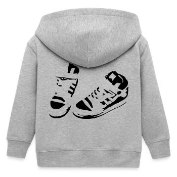 Sport Schuhe - Kinder Organic Kapuzenjacke Mini Cultivator von Stanley/Stella - Grau meliert - Hinten