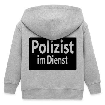 Poliziotto - Felpa con cappuccio con zip bambino bio di Stanley/Stella - grigio melange - Retro