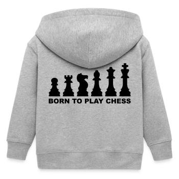 Schach - Kinder Organic Kapuzenjacke Mini Cultivator von Stanley/Stella - Grau meliert - Hinten