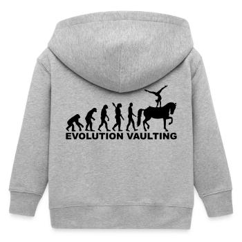 Voltigieren - Kinder Organic Kapuzenjacke Mini Cultivator von Stanley/Stella - Grau meliert - Hinten