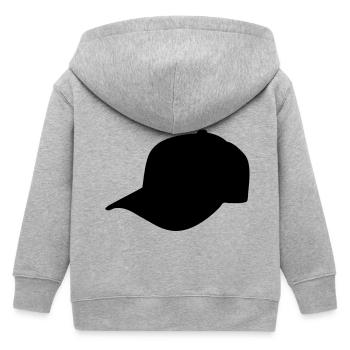 basecap schwarz links - Kinder Organic Kapuzenjacke Mini Cultivator von Stanley/Stella - Grau meliert - Hinten