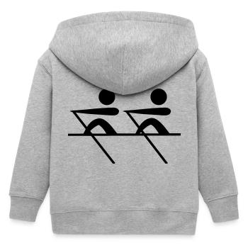 rowing os - Veste à capuche enfant bio Stanley/Stella - gris chiné - Dos