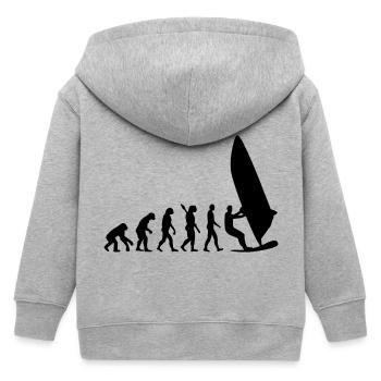 Evolution Windsurfing - Veste à capuche enfant bio Stanley/Stella - gris chiné - Dos
