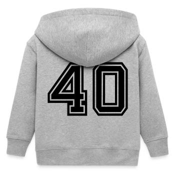 40 - Veste à capuche enfant bio Stanley/Stella - gris chiné - Dos