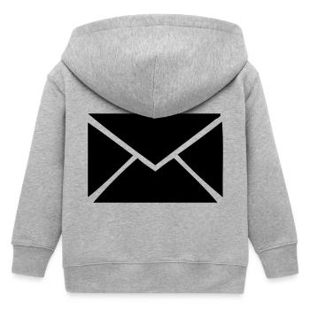 Brief - Post - Kinder Organic Kapuzenjacke Mini Cultivator von Stanley/Stella - Grau meliert - Hinten