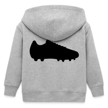 Fußball Schuh - Kinder Organic Kapuzenjacke Mini Cultivator von Stanley/Stella - Grau meliert - Hinten
