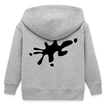 Fleck - Kinder Organic Kapuzenjacke Mini Cultivator von Stanley/Stella - Grau meliert - Hinten