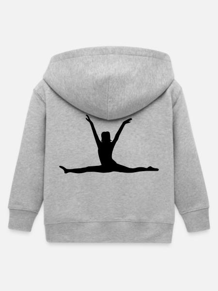 ballett - Kinder Organic Kapuzenjacke Mini Cultivator von Stanley/Stella - Grau meliert
