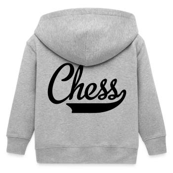 Schach - Kinder Organic Kapuzenjacke Mini Cultivator von Stanley/Stella - Grau meliert - Hinten