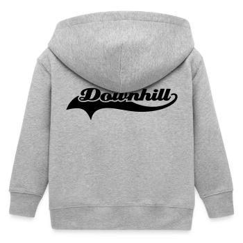 Downhill - Kids Organic Zip-up Hoodie by Stanley/Stella - heather grey - Back