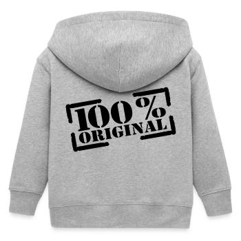 timbre original 100 % - Veste à capuche enfant bio Stanley/Stella - gris chiné - Dos