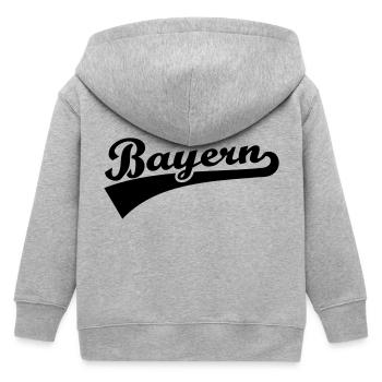 Bayern - Kinder Organic Kapuzenjacke Mini Cultivator von Stanley/Stella - Grau meliert - Hinten
