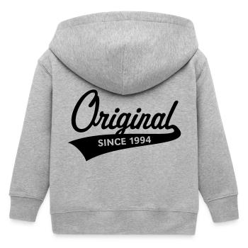 Original Since 1994 (Geburtsjahr, Geburtstag / B) - Kinder Organic Kapuzenjacke Mini Cultivator von Stanley/Stella - Grau meliert - Hinten