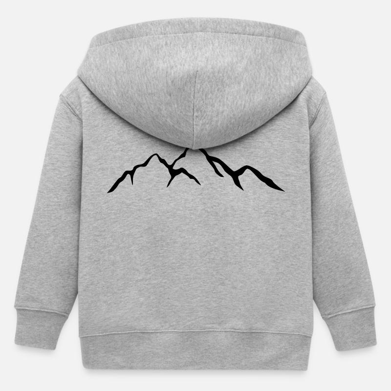 montagne-1 - Veste à capuche enfant bio Stanley/Stella - gris chiné
