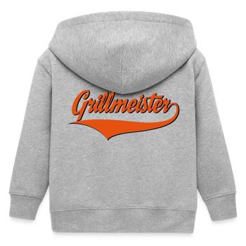 grillen - Kinder Organic Kapuzenjacke Mini Cultivator von Stanley/Stella - Grau meliert - Hinten