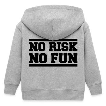 no_risk_no_fun_ay1 - Kinder Organic Kapuzenjacke Mini Cultivator von Stanley/Stella - Grau meliert - Hinten