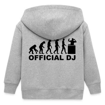 Official DJ - Veste à capuche enfant bio Stanley/Stella - gris chiné - Dos