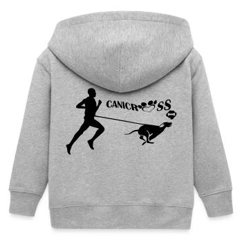 CANICROSS - Veste à capuche enfant bio Stanley/Stella - gris chiné - Dos