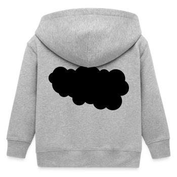 cloud - Kids Organic Zip-up Hoodie by Stanley/Stella - heather grey - Back