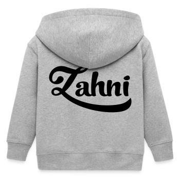 Zahn - Kinder Organic Kapuzenjacke Mini Cultivator von Stanley/Stella - Grau meliert - Hinten