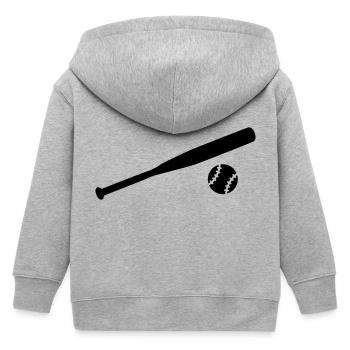 Baseball - Veste à capuche enfant bio Stanley/Stella - gris chiné - Dos