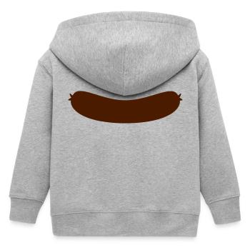 Saucisse - Veste à capuche enfant bio Stanley/Stella - gris chiné - Dos