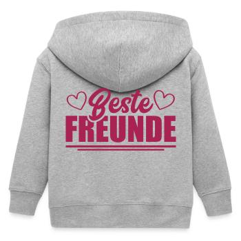 beste freunde - Kinder Organic Kapuzenjacke Mini Cultivator von Stanley/Stella - Grau meliert - Hinten
