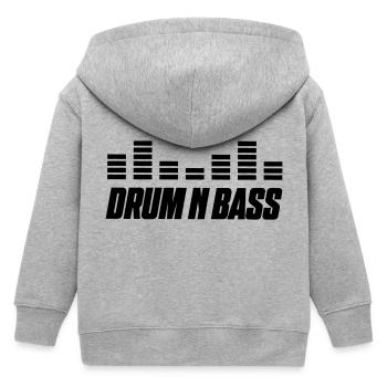 drum bass - Kinder Organic Kapuzenjacke Mini Cultivator von Stanley/Stella - Grau meliert - Hinten