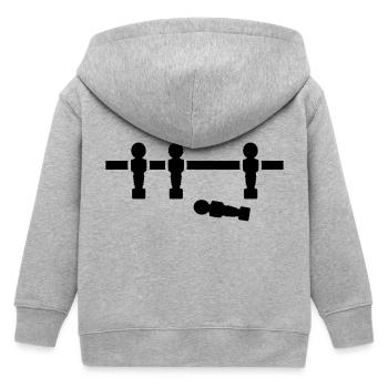 Tischkicker - Kinder Organic Kapuzenjacke Mini Cultivator von Stanley/Stella - Grau meliert - Hinten