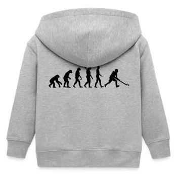 Evolution Hockey - Kinder Organic Kapuzenjacke Mini Cultivator von Stanley/Stella - Grau meliert - Hinten