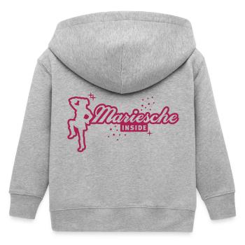 Funkenmarie - Mariechen - Fasching - Fastnacht 1C - Kinder Organic Kapuzenjacke Mini Cultivator von Stanley/Stella - Grau meliert - Hinten