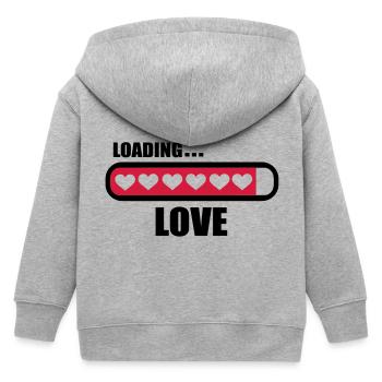 Love loading - Kinder Organic Kapuzenjacke Mini Cultivator von Stanley/Stella - Grau meliert - Hinten