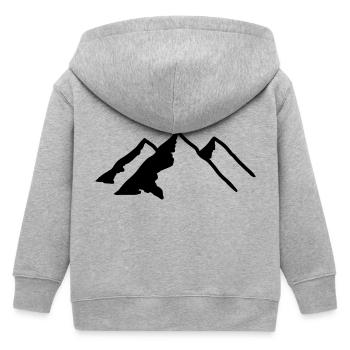 Montagne - Veste à capuche enfant bio Stanley/Stella - gris chiné - Dos