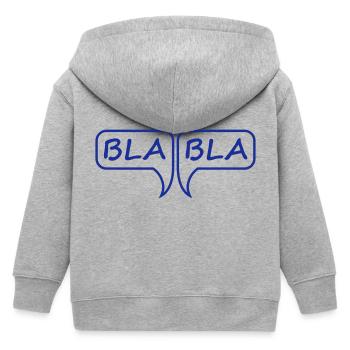 Bla Bla - Kinder Organic Kapuzenjacke Mini Cultivator von Stanley/Stella - Grau meliert - Hinten