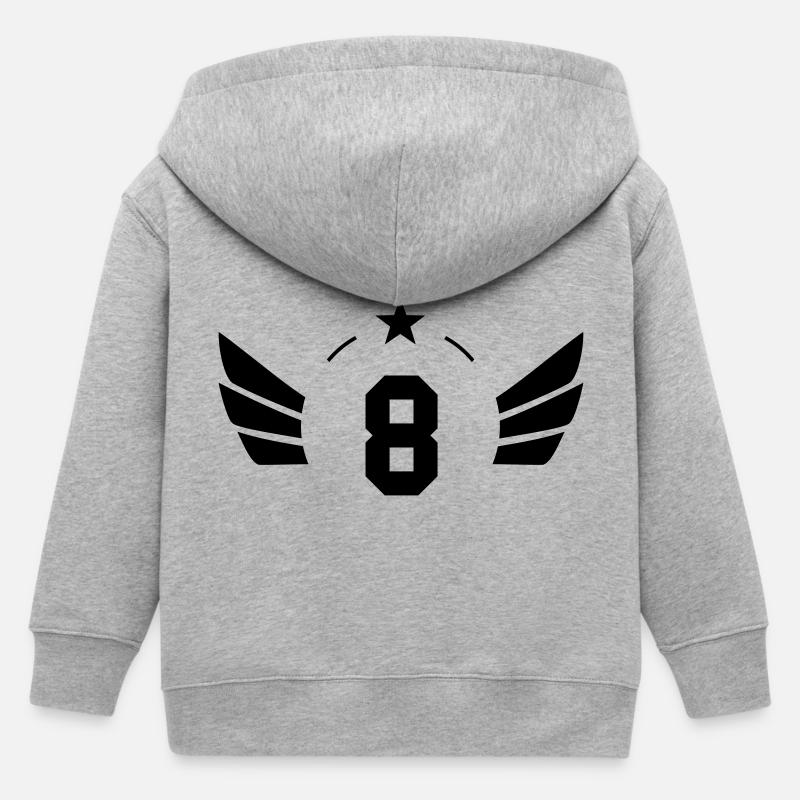 8 Ans - Veste à capuche enfant bio Stanley/Stella - gris chiné