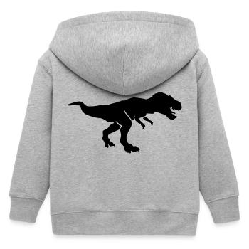 T-Rex - Veste à capuche enfant bio Stanley/Stella - gris chiné - Dos