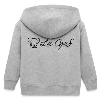 le_chef__f1 - Veste à capuche enfant bio Stanley/Stella - gris chiné - Dos