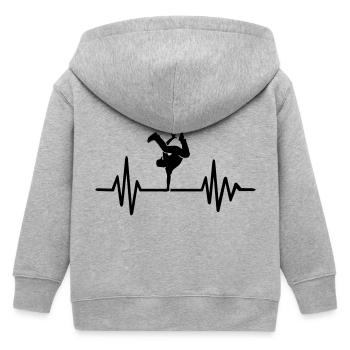 Breakdance - Veste à capuche enfant bio Stanley/Stella - gris chiné - Dos