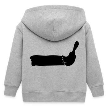 maler - Kinder Organic Kapuzenjacke Mini Cultivator von Stanley/Stella - Grau meliert - Hinten